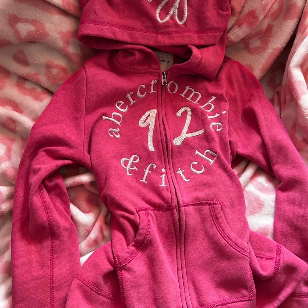 Abercrombie & Fitch Bright Pink Kids Hoodie